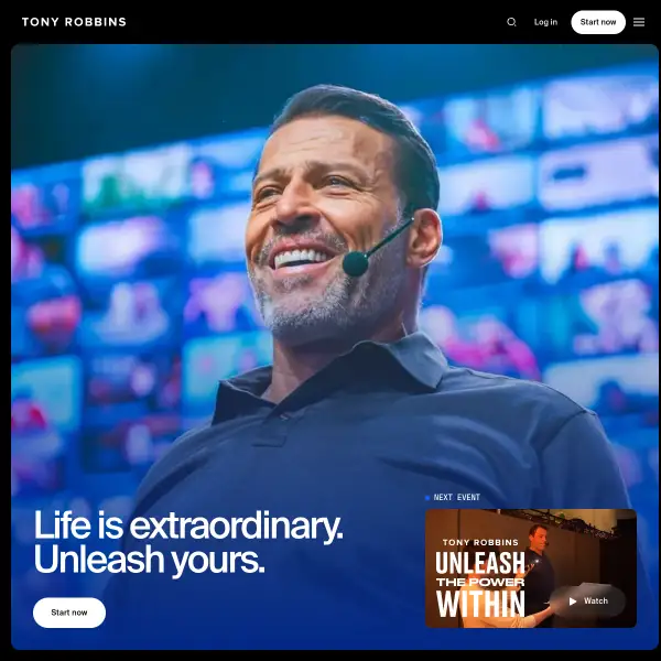 Official Website of Tony Robbins: Personal & Business Results Coach | Tony Robbins